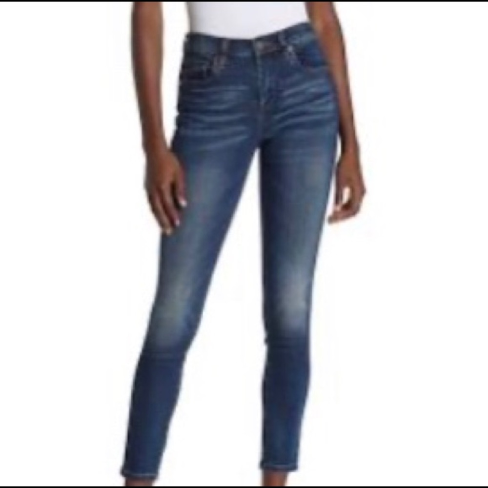 Blank NYC The Great Jones Skinny Ankle Jeans Mid Rise Faded Wash Size 24 24W 27L
